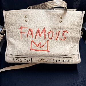 Coach x Jean-Michel Basquiat Dempsey Carryall Tote Bag -Used